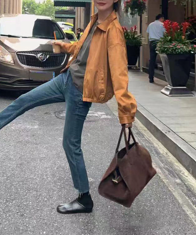 2024 Nouveau sac à main marron de grande capacité AD1128