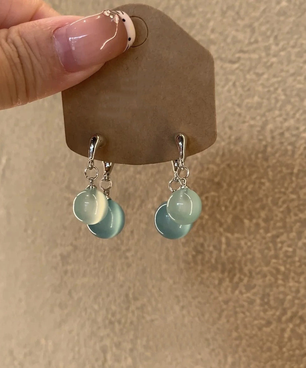 Ball Blue Light Earrings DIY Drop Sterling Silver