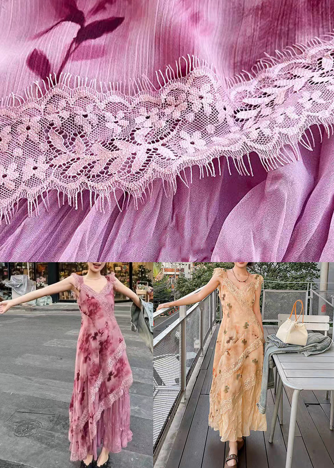 Elegant Purple Sleeveless Dresses Lace Long Zippered Patchwork