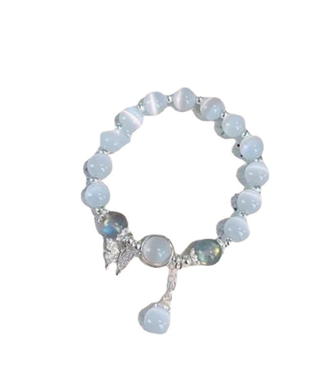 Zircon Alloy Cat's Butterfly Stone Bracelet Silk Modern Eye Charm