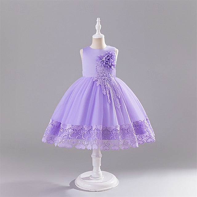 Girls' Princess Flower Dress Girl Kid's
