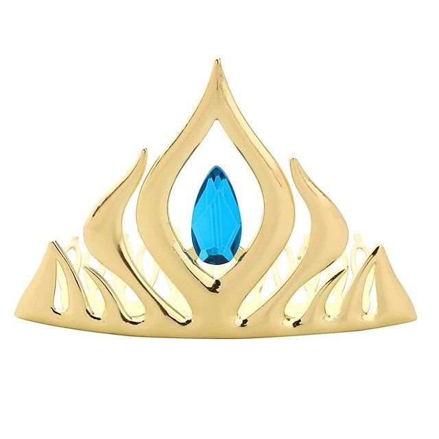 Princess Frozen Girl Flower Vacation Elsa Dress Fairytale