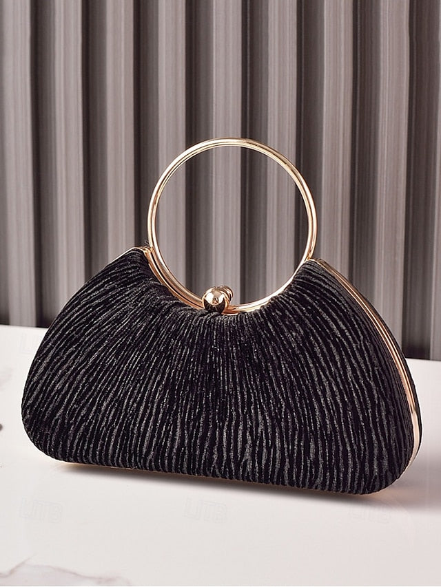 Red Handbag Women's – Elegant Velvet Party Christmas