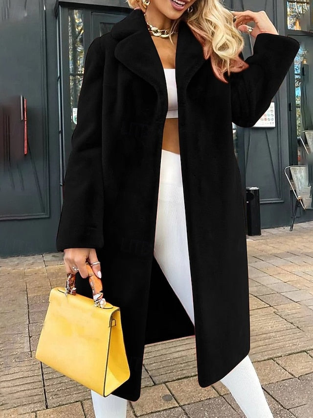 Coat Faux Comfortable Furs Women's Warm Fur