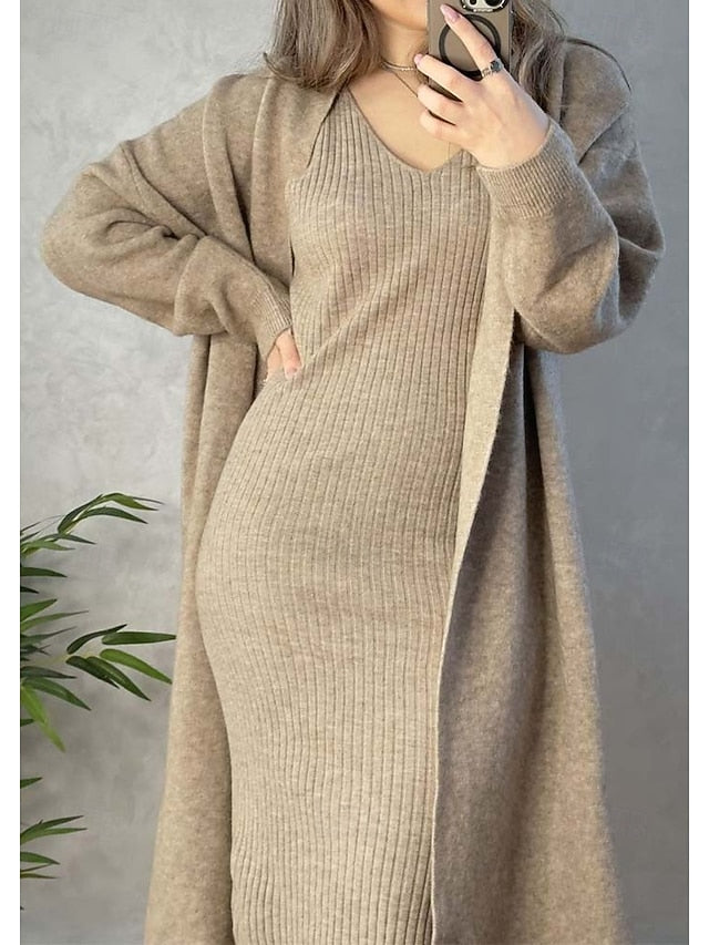 Women's Sweater Dress Sweater Co-ords Sweater Set Casual