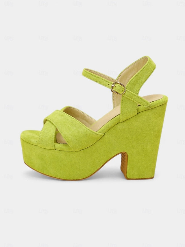 Platform with - Sandals Women's Suede Ankle Pink Strap Hot