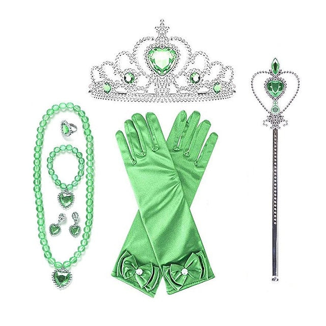 Bell Princess Tinker Girl Tiana Theme Flower Dress Fairytale