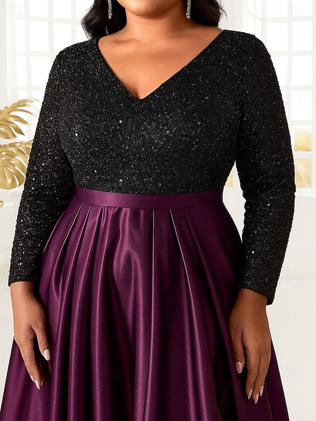 A-Line Floor Length Wedding Guest Dress Formal Dresses Flare