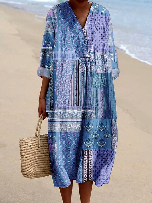 Women's Midi Dress Casual Dress Sundress A Line Dress