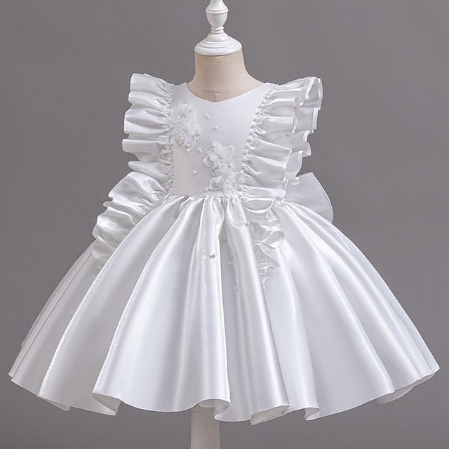 Girls' Toddler Sleeveless Wedding Dress Floral Party