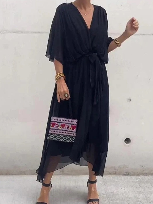 Women's Midi Dress White Dress Casual Dress Cocktail Dress