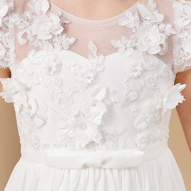 First Girl Princess Girls' Communion Flower Dress