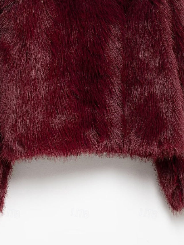 Leathers Fur Faux Warm Coat Furs Women's Comfortable