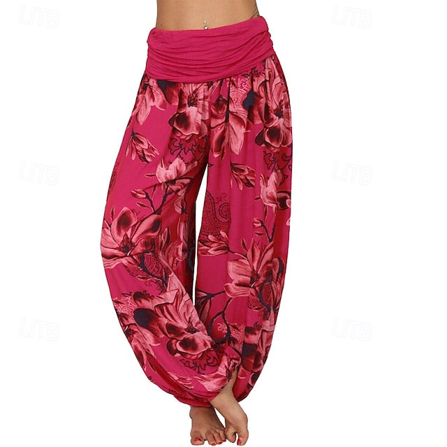 Women's Slacks Pants Trousers Fashion Boho Full Length