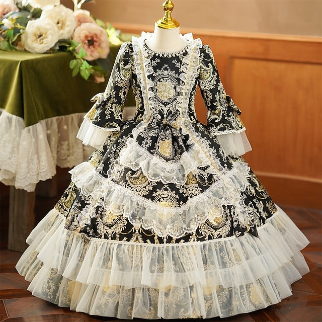 Inspired Costume Party Masquerade Dress Rococo Vintage Gothic