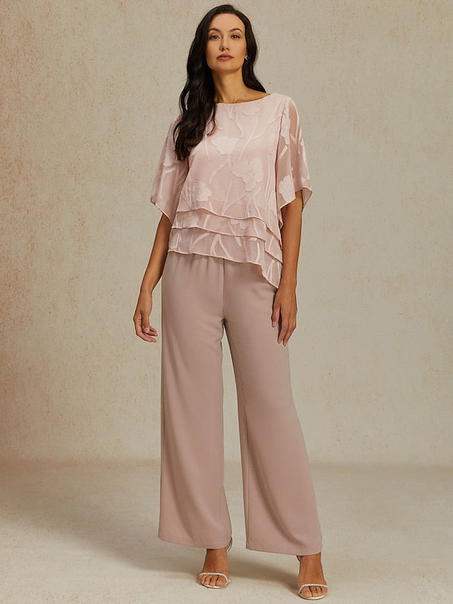 Women's Wide Leg Chinos Baggy Pants Basic Full Length High