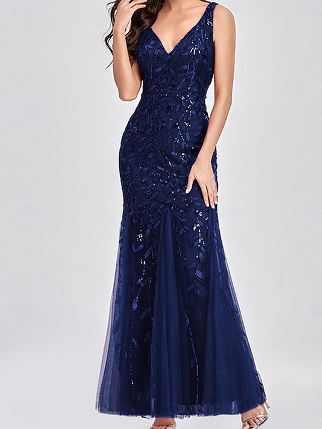 Bride Neck Mother V Floor Dress of Party the Elegant