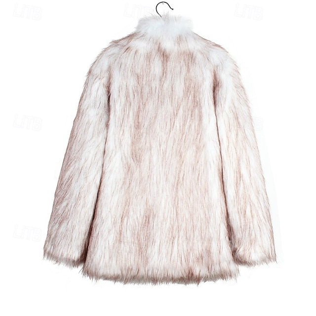 Faux Warm Coat Women's Fur Furs Comfortable