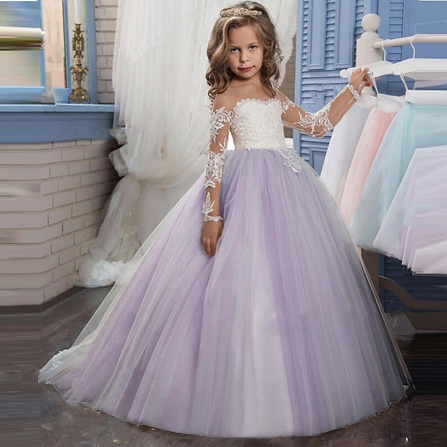 Girl Princess Dress Flower Girls' First Communion