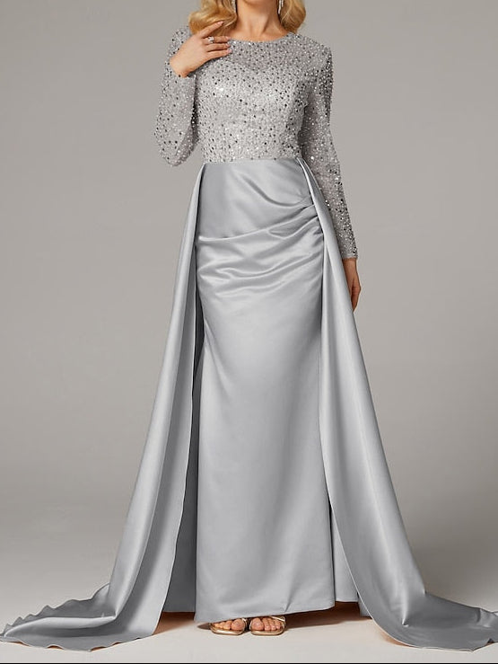 Elegant Floor Carnival Dress Gown Mermaid Evening Masquerade