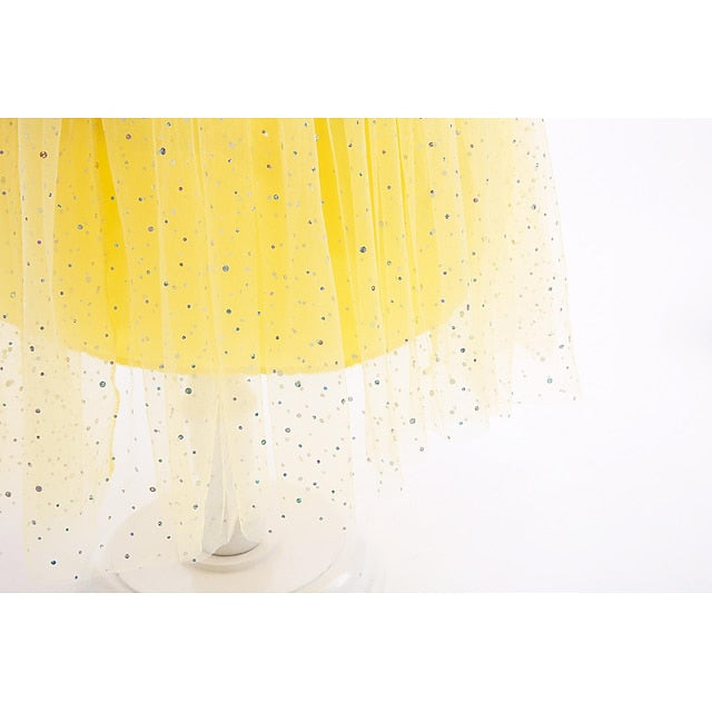 Princess Dress Girl Belle Girls' Tulle dress Flower