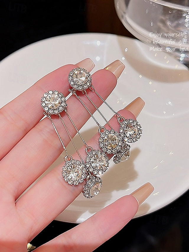 Women Crystal – Elegant Sparkling for Dangle Earrings
