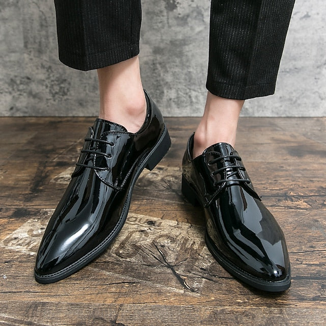 – Oxford Patent Shiny Leather Men's Formal Shoes