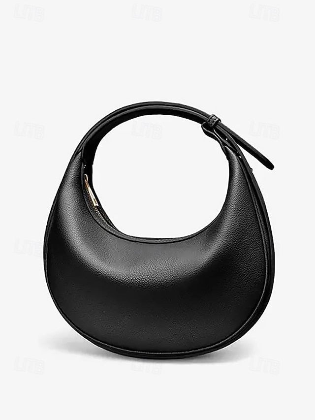 Shoulder Bag Crescent Stylish - Elegant Women's White