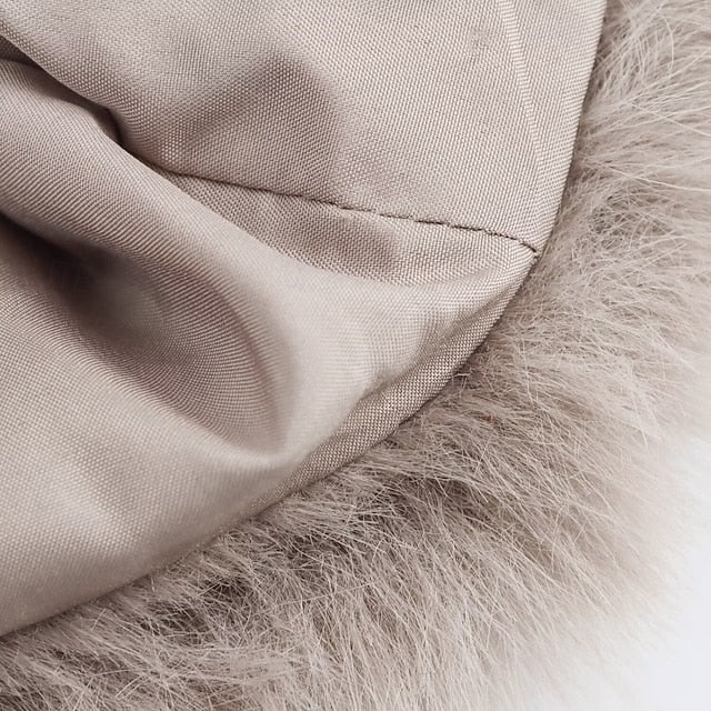 Faux Coat Comfortable Buttons Women's Warm Pocket Fur