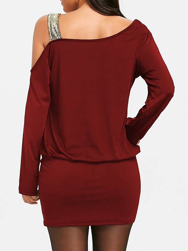 Women's Mini Dress Black Dress Sequin Dress Party Dress