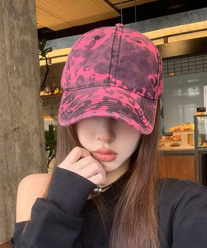 2025 Hat Print Cap Baseball Leopard New Rose Versatile