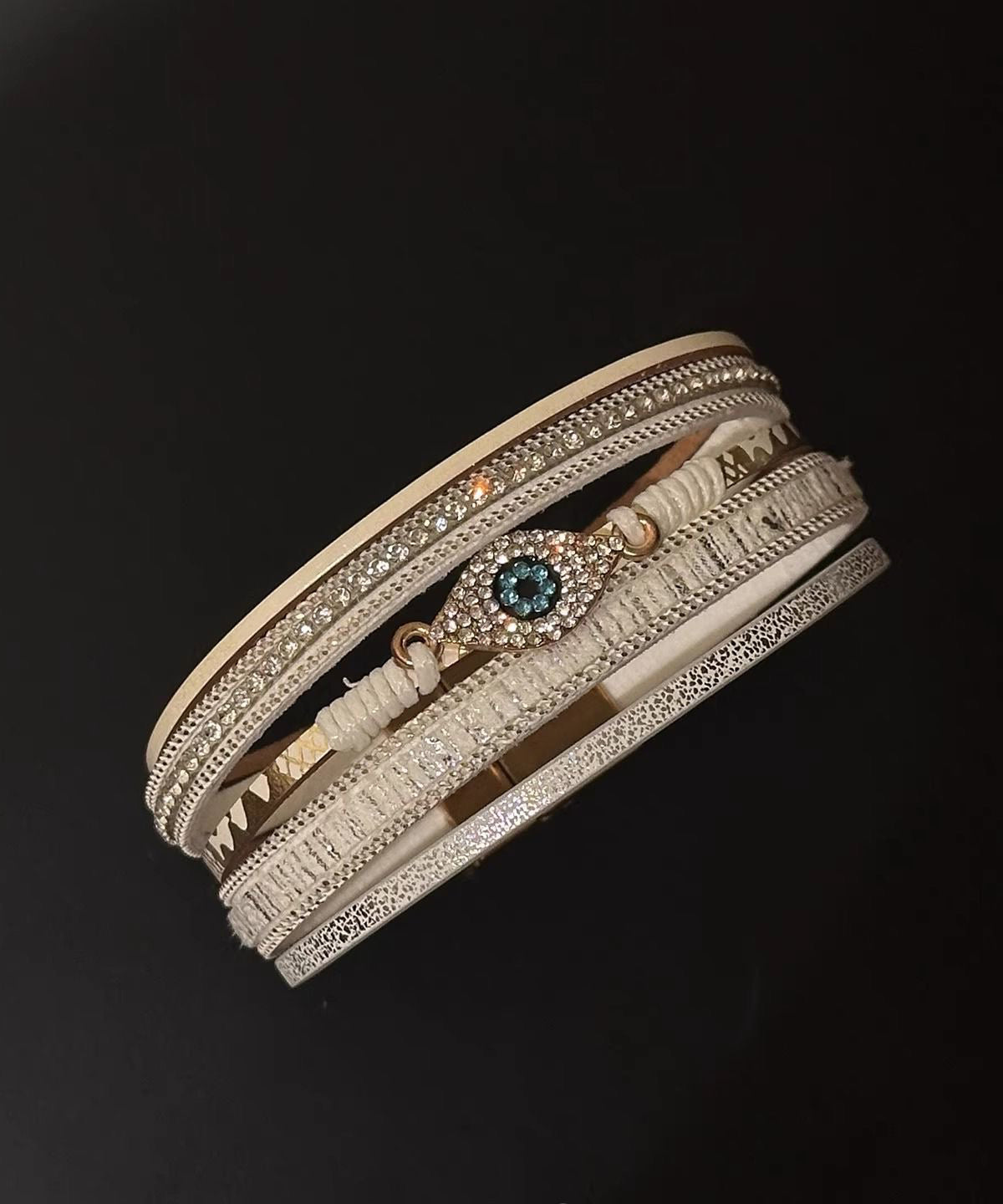 Zircon Bangle Silk Alloy Boho