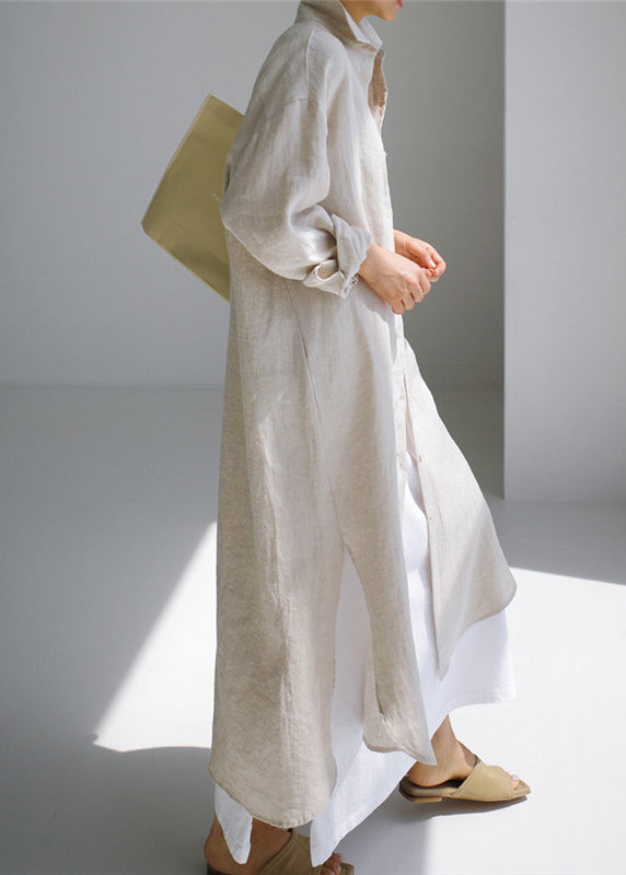 Boutique Navy Peter Pan Collar Cotton Shirts Dresses Spring TH032