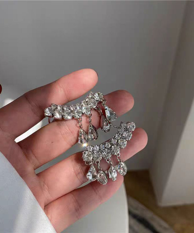 Boutique Stud Overgild Drop Silk Earrings Tassel Water Copper