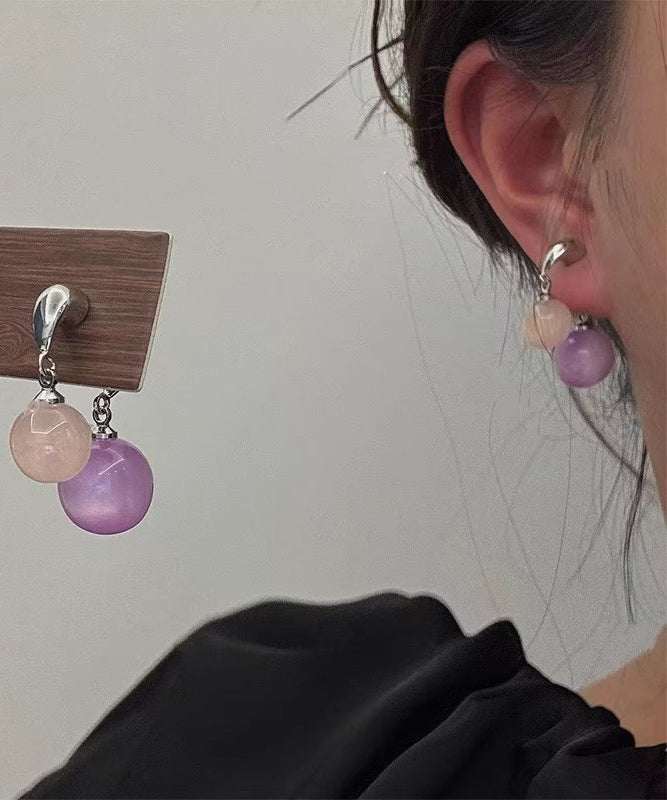 Ball Blue Light Earrings DIY Drop Sterling Silver