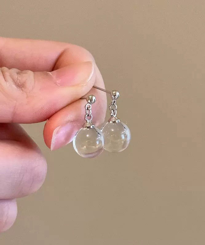 Ball Blue Light Earrings DIY Drop Sterling Silver