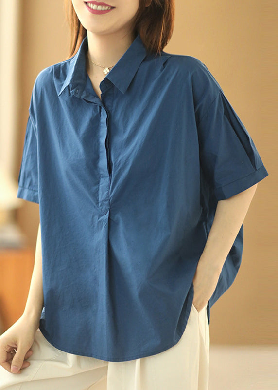 Shirts Peter Patchwork Khaki Cotton Collar Fashion Summer Pan