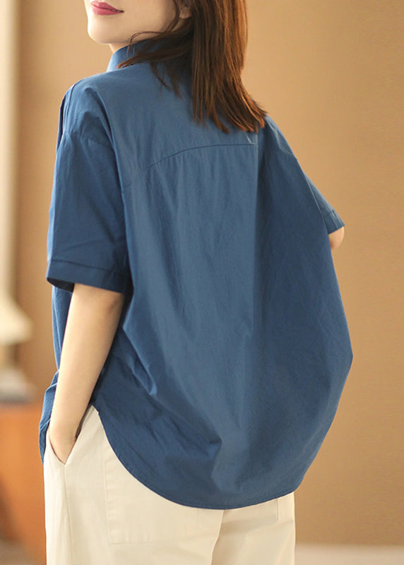 Shirts Peter Patchwork Khaki Cotton Collar Fashion Summer Pan