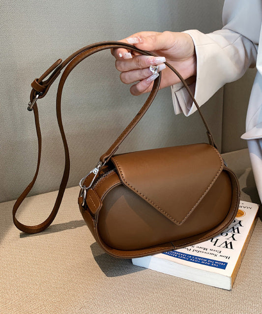 Crossbody Coffee Leather Fashion Korean Calf Bag