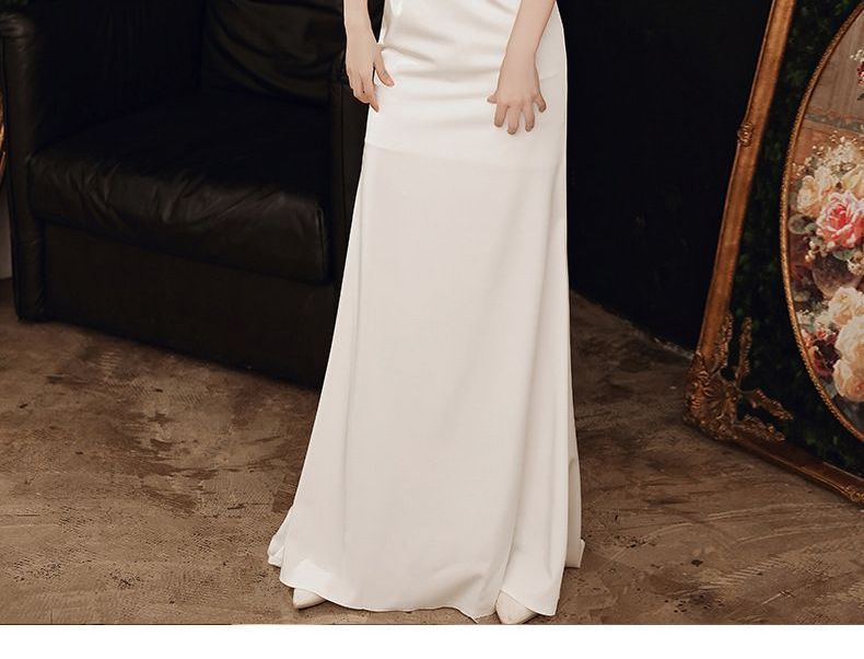 Cold Shoulder Sheath Evening Gown