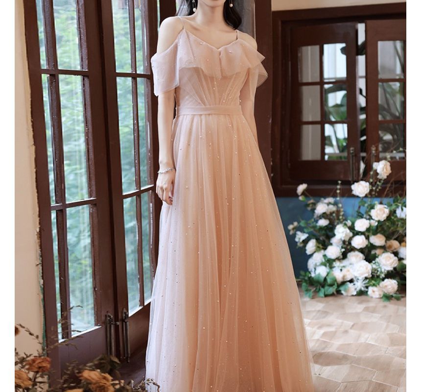 Short-Sleeve Bridesmaid Dress