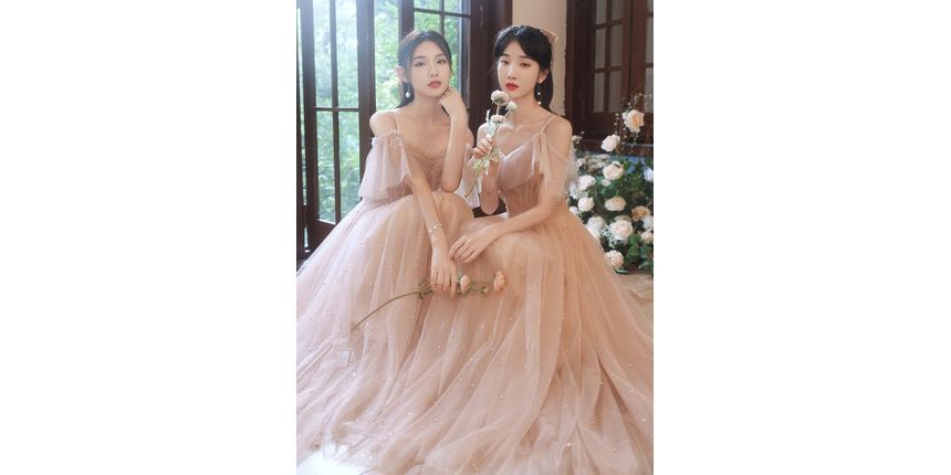 Short-Sleeve Bridesmaid Dress