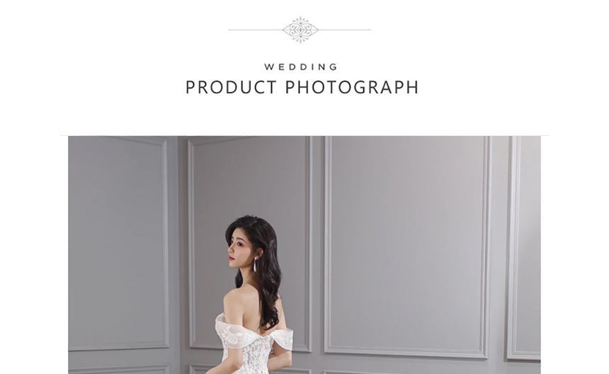 Floral Lace Mermaid Wedding Gown