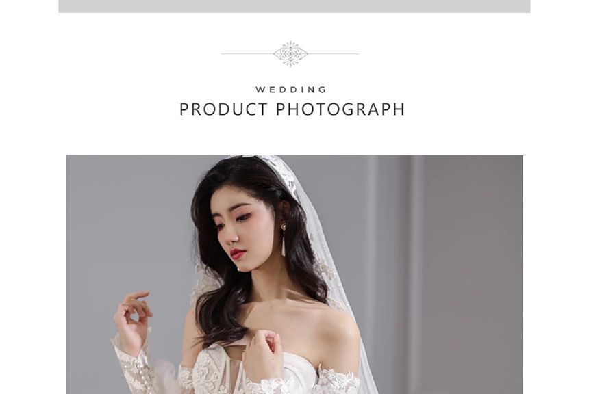 Floral Lace Mermaid Wedding Gown