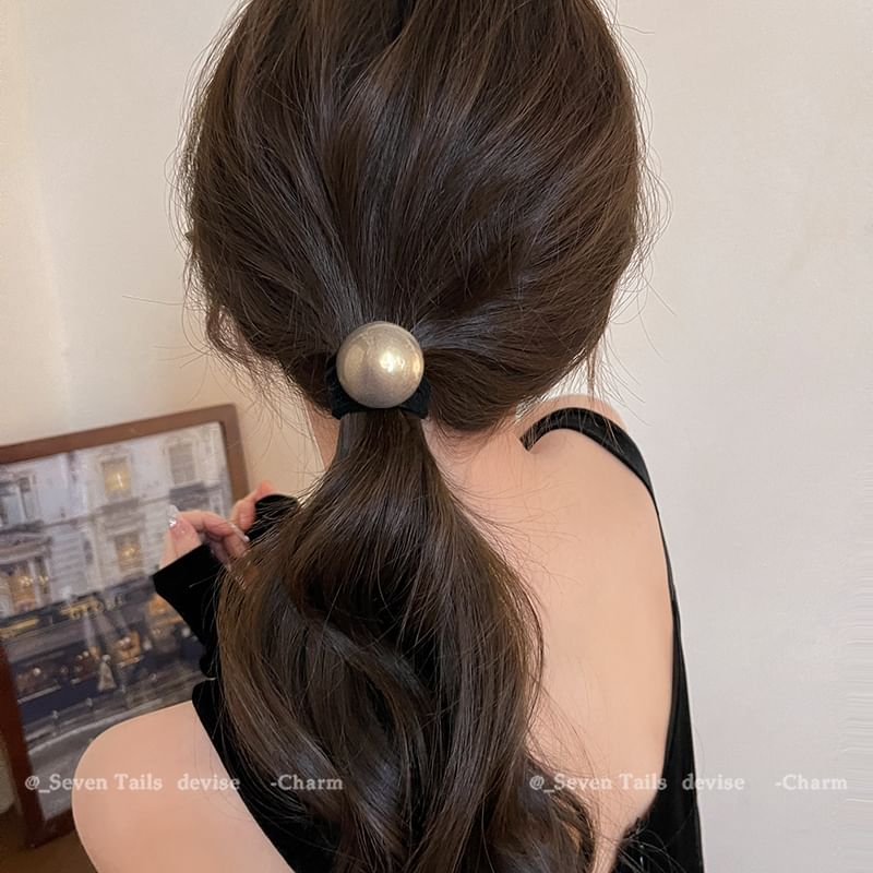 / Pearl Faux Set Hair Tie