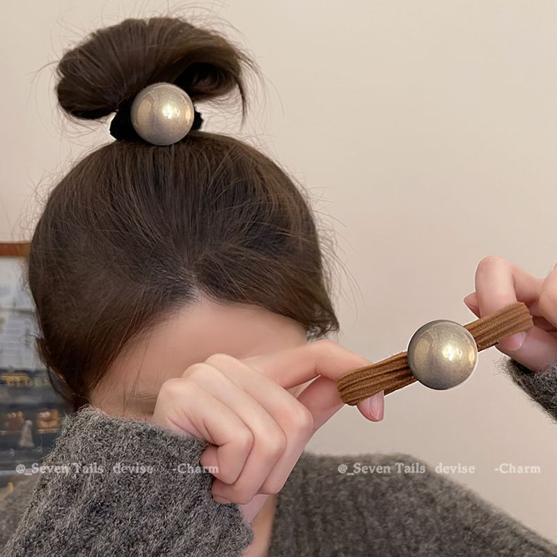 / Pearl Faux Set Hair Tie