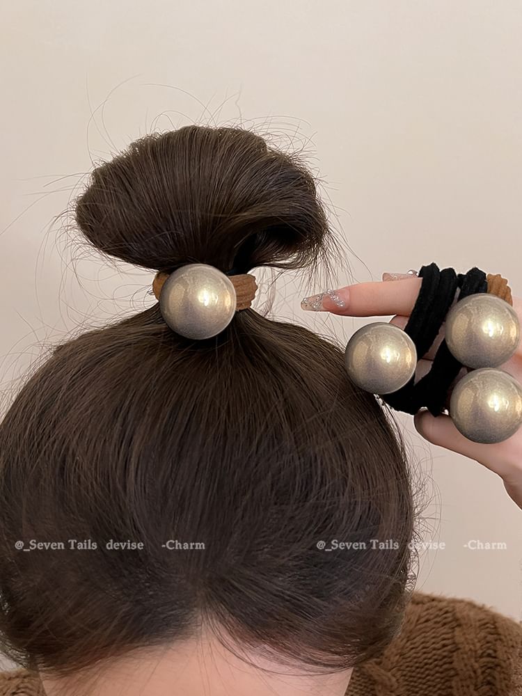/ Pearl Faux Set Hair Tie