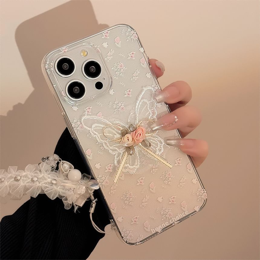/ Charm Butterfly Set Case Phone Lace