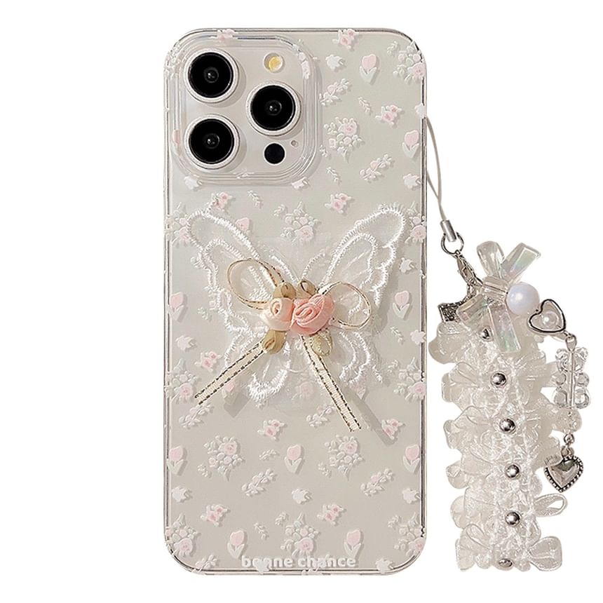 / Charm Butterfly Set Case Phone Lace