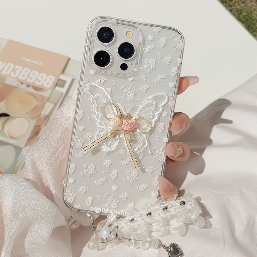 / Charm Butterfly Set Case Phone Lace